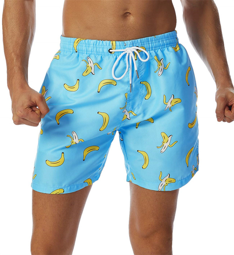 Trunks Board Surf - Simple Pineapple Graphic Beach Shorts Pants