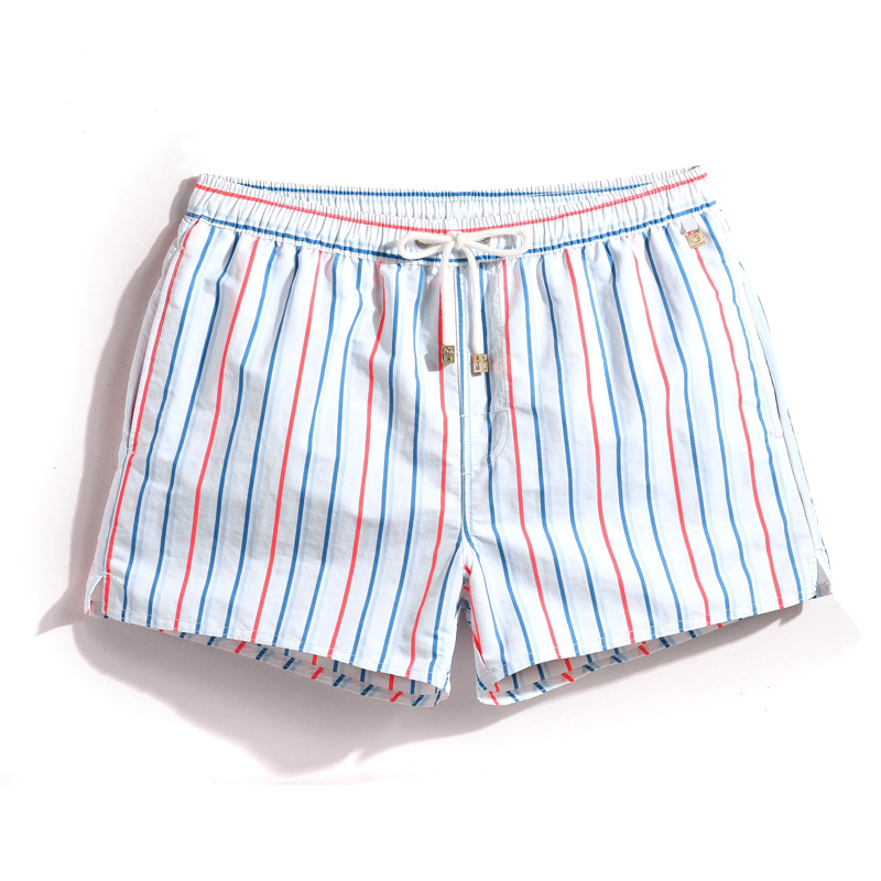 Men Quick Dry Striped Swim Sho - Trunks Board Surf recension och pris
